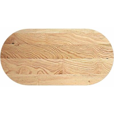 vidaXL Massive Eiche Tischplatte 140x60 - Oval vidaXL Massive Eiche Tischplatte 140x60 - Oval