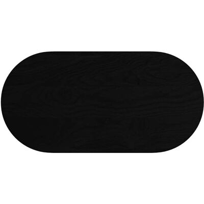 vidaXL Dunkelbraune Oval Massivholz-Tischplatte vidaXL Dunkelbraune Oval Massivholz-Tischplatte