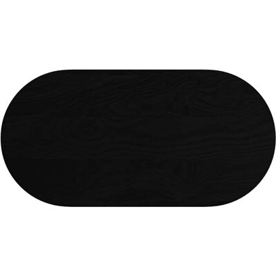 vidaXL Plateau de Table Ovale en Chêne Massif Marron Foncé - Type de Produit vidaXL Plateau de Table Ovale en Chêne Massif Marron Foncé - Type de Produit