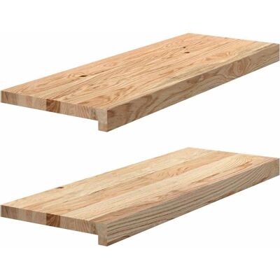 vidaXL 70x30cm Massiv Eichen Fensterbänke - 2 Stück vidaXL 70x30cm Massiv Eichen Fensterbänke - 2 Stück