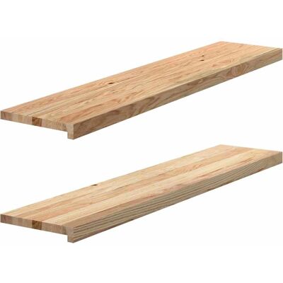 vidaXL Holzfensterbänke - 120x30x2 cm - 2 Stück vidaXL Holzfensterbänke - 120x30x2 cm - 2 Stück