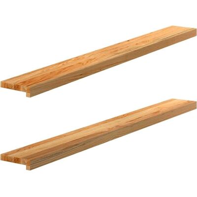vidaXL Hellbraun 140x15x2 cm Massive Holz Fensterbank - Fenster Art vidaXL Hellbraun 140x15x2 cm Massive Holz Fensterbank - Fenster Art