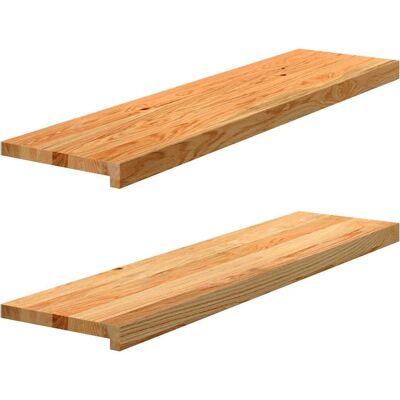 vidaXL Hellbraun 100x25x2cm Eichenfensterbank - Fensterbank vidaXL Hellbraun 100x25x2cm Eichenfensterbank - Fensterbank