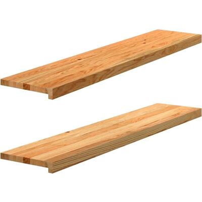 vidaXL Fensterbänke 2 Stk. Hellbraun 120x25x2 cm Massivholz Eiche - Fensterbänke vidaXL Fensterbänke 2 Stk. Hellbraun 120x25x2 cm Massivholz Eiche - Fensterbänke