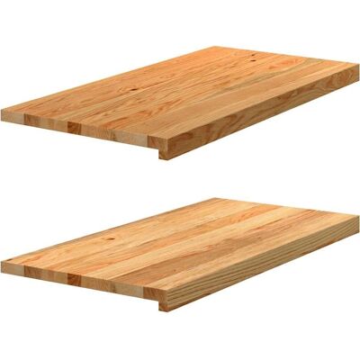vidaXL Window Sills - 2 pcs Light Brown - Window sill - 80x40x2 cm vidaXL Window Sills - 2 pcs Light Brown - Window sill - 80x40x2 cm