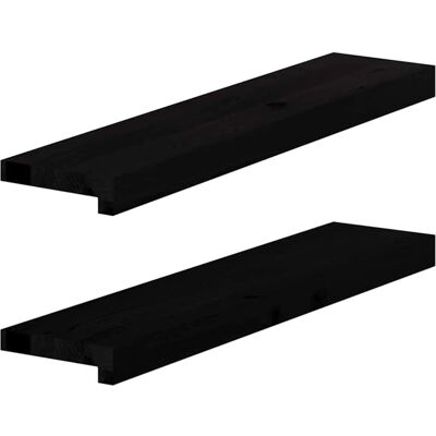 vidaXL Holzfensterbank 70x15x2cm - 2 Stück - Robust & Naturbelassen vidaXL Holzfensterbank 70x15x2cm - 2 Stück - Robust & Naturbelassen