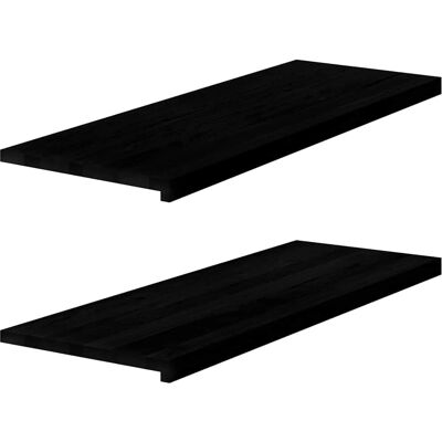 vidaXL Holzfensterbänke Dunkelbraun - Fensterbank vidaXL Holzfensterbänke Dunkelbraun - Fensterbank