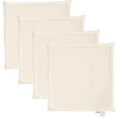 vidaXL Havepude 4 stk. Creme - Garden Seat Cushion vidaXL Havepude 4 stk. Creme - Garden Seat Cushion