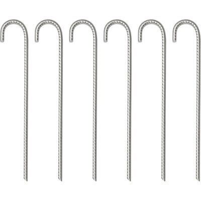 vidaXL Zeltpflöcke 6 Stück 37 cm Ø10 mm Galvanisiert Stahl - Zeltpflöcke vidaXL Zeltpflöcke 6 Stück 37 cm Ø10 mm Galvanisiert Stahl - Zeltpflöcke