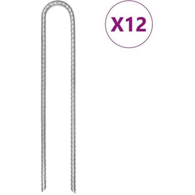 vidaXL Majoitus- ja telttapihdat 30 cm U-muotoinen galvanoitu teräs - Majoitus- ja telttatyypit vidaXL Majoitus- ja telttapihdat 30 cm U-muotoinen galvanoitu teräs - Majoitus- ja telttatyypit
