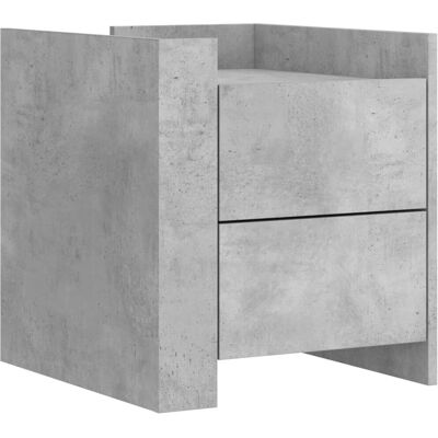 vidaXL 848286 Nachttisch - Betonfarben - Beistelltisch vidaXL 848286 Nachttisch - Betonfarben - Beistelltisch