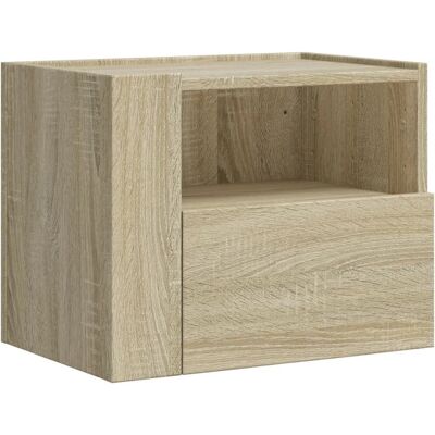vidaXL Eich-Nachtisch - Wandmontiertes Nachttisch 45x30x35 cm vidaXL Eich-Nachtisch - Wandmontiertes Nachttisch 45x30x35 cm