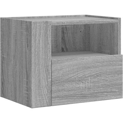 vidaXL 848321 Nachttisch - Wand-Nachttisch Grau Sonoma vidaXL 848321 Nachttisch - Wand-Nachttisch Grau Sonoma
