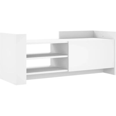 vidaXL 848374 Weißer TV-Schrank - Fernsehmöbel, Medienregal, Unterhaltung vidaXL 848374 Weißer TV-Schrank - Fernsehmöbel, Medienregal, Unterhaltung