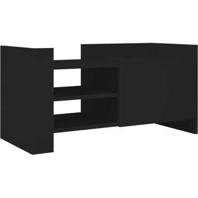 vidaXL 848375 Schwarzer TV-Schrank - TV-Bank & Medieneinheit vidaXL 848375 Schwarzer TV-Schrank - TV-Bank & Medieneinheit
