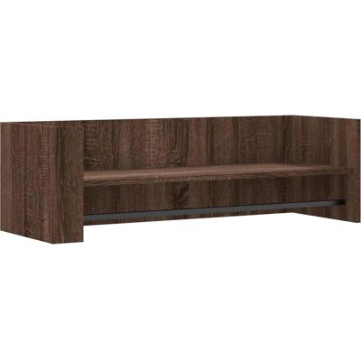 vidaXL Wandplank Bruin Eiken 100x35x30.5 cm Engineered Hout - Wandplank vidaXL Wandplank Bruin Eiken 100x35x30.5 cm Engineered Hout - Wandplank