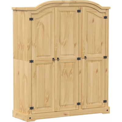vidaXL Corona Kleiderschrank - Massiv Kiefer Holz Schlafzimmer Schrank vidaXL Corona Kleiderschrank - Massiv Kiefer Holz Schlafzimmer Schrank