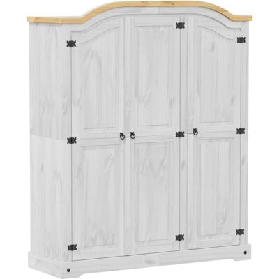 vidaXL Kleiderschrank Corona Weiß - Wardrobe vidaXL Kleiderschrank Corona Weiß - Wardrobe