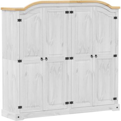 vidaXL Kleiderschrank 194x52x186 cm - Holzschrank mit rustikalem Design vidaXL Kleiderschrank 194x52x186 cm - Holzschrank mit rustikalem Design