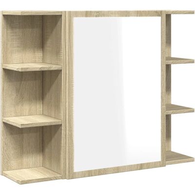vidaXL Badeværelsesskab i Sonoma eg - Vægmonteret - 80x20,5x64 cm vidaXL Badeværelsesskab i Sonoma eg - Vægmonteret - 80x20,5x64 cm