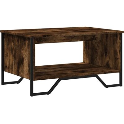 vidaXL Gerauchtes Eichen Couchtisch 75x51x40 cm - Couchtisch vidaXL Gerauchtes Eichen Couchtisch 75x51x40 cm - Couchtisch