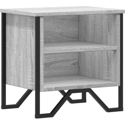 vidaXL Table de Nuit 848501 - Style Industriel - Sonoma Gris - Publicité vidaXL Table de Nuit 848501 - Style Industriel - Sonoma Gris - Publicité