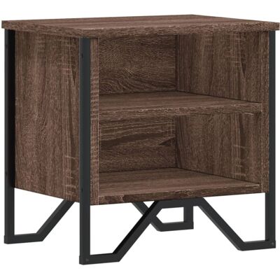 vidaXL Table de Nuit - 848503 - Chêne Marron - Set de 2 - 40x30x40 cm - Style Industriel - Publicité vidaXL Table de Nuit - 848503 - Chêne Marron - Set de 2 - 40x30x40 cm - Style Industriel - Publicité