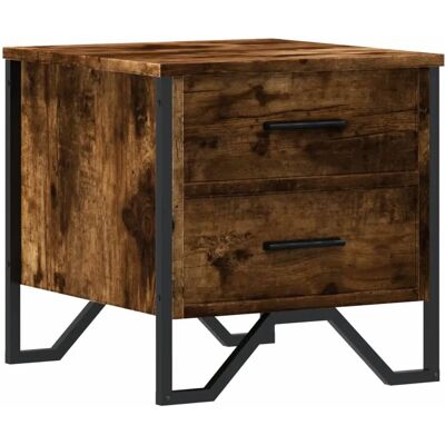 vidaXL Nachttisch - Eiche - Holzwerkstoff - Braun - Nachttisch vidaXL Nachttisch - Eiche - Holzwerkstoff - Braun - Nachttisch