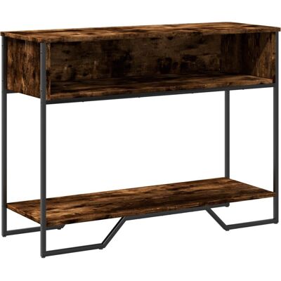 vidaXL Konsole Tisch Räuchereiche 100x35x74,5 cm Ingenieurbearbeitete Holz - Kaffee/Seiten/Endtisch vidaXL Konsole Tisch Räuchereiche 100x35x74,5 cm Ingenieurbearbeitete Holz - Kaffee/Seiten/Endtisch