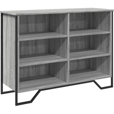 vidaXL Grau Sonoma 101x35,5x74,5 cm Engineered Holz Sideboard - Wohnzimmermöbel vidaXL Grau Sonoma 101x35,5x74,5 cm Engineered Holz Sideboard - Wohnzimmermöbel