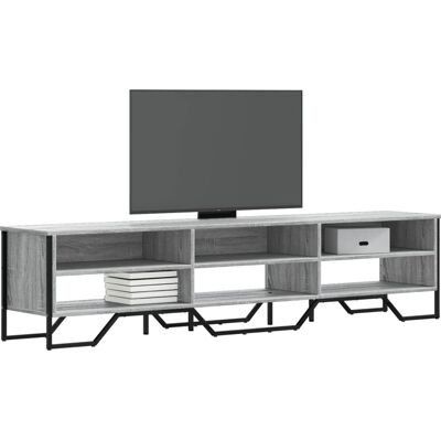 vidaXL 180x34x41 cm Grau Sonoma TV-Schrank aus Holzwerkstoff vidaXL 180x34x41 cm Grau Sonoma TV-Schrank aus Holzwerkstoff