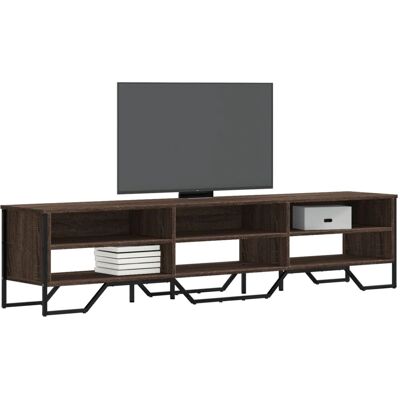 vidaXL Braune Eiche TV-Schrank - TV-Bank & Medienunit vidaXL Braune Eiche TV-Schrank - TV-Bank & Medienunit