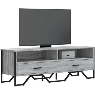 vidaXL 122x34x41 cm Sonoma Gris Meuble TV - Type de TV - Publicité vidaXL 122x34x41 cm Sonoma Gris Meuble TV - Type de TV - Publicité