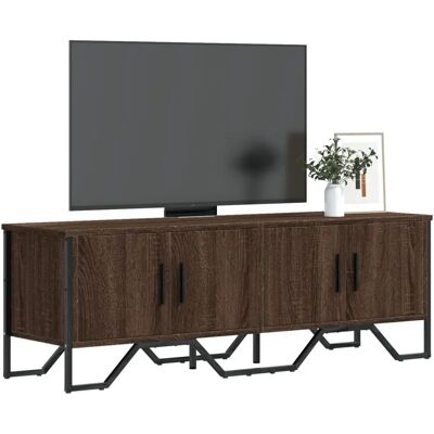 vidaXL Braune Eichen TV-Schrank - 122x34x41 cm - Robustes Holzwerkstoff TV-Möbel vidaXL Braune Eichen TV-Schrank - 122x34x41 cm - Robustes Holzwerkstoff TV-Möbel