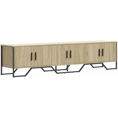 vidaXL Sonoma Tammilevy 180x34x41 cm TV-kaappi - Musta - TV-tasot vidaXL Sonoma Tammilevy 180x34x41 cm TV-kaappi - Musta - TV-tasot