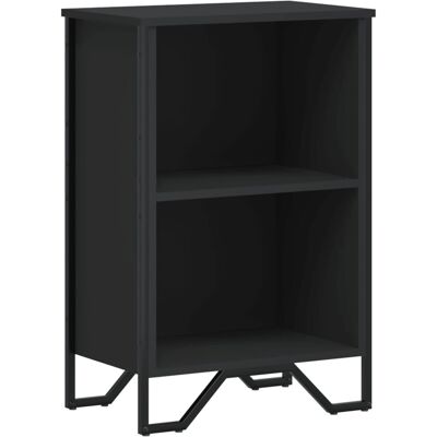 vidaXL Zwart Engineered Hout Boekenkast 50x31x74.5 cm - Boekenkast vidaXL Zwart Engineered Hout Boekenkast 50x31x74.5 cm - Boekenkast