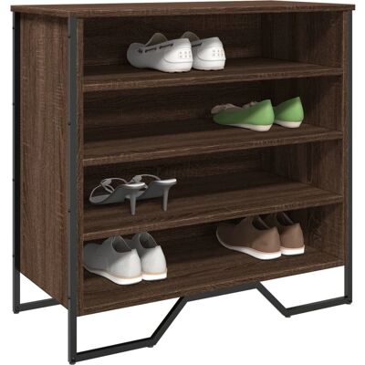 vidaXL Schuhschrank Brauneiche - 80x38x78 cm Aufbewahrungsmöbel vidaXL Schuhschrank Brauneiche - 80x38x78 cm Aufbewahrungsmöbel