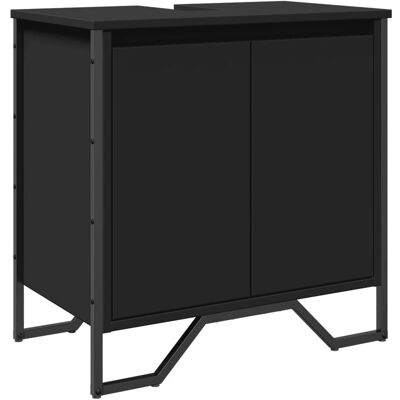 vidaXL 848654 Kylpyhuonekalustesarja - Kerrosvaneri, Musta, 60x35x60 cm vidaXL 848654 Kylpyhuonekalustesarja - Kerrosvaneri, Musta, 60x35x60 cm