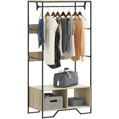 vidaXL Sonoma Eiche Kleiderschrank - 90x50x180 cm - Holz vidaXL Sonoma Eiche Kleiderschrank - 90x50x180 cm - Holz