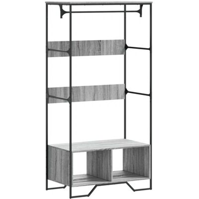 vidaXL Grau Sonoma Kleiderschrank - 90x50x180 cm Engineering-Holz vidaXL Grau Sonoma Kleiderschrank - 90x50x180 cm Engineering-Holz
