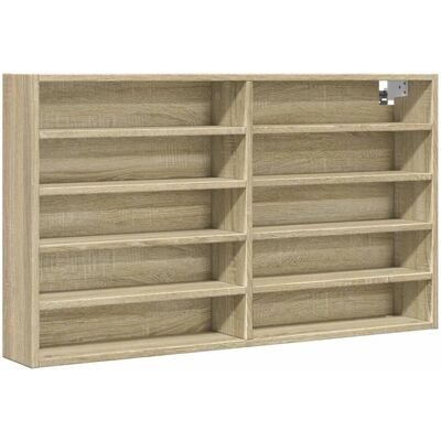 vidaXL Sonoma Oak Wall Mounted Shelf - Shelf vidaXL Sonoma Oak Wall Mounted Shelf - Shelf