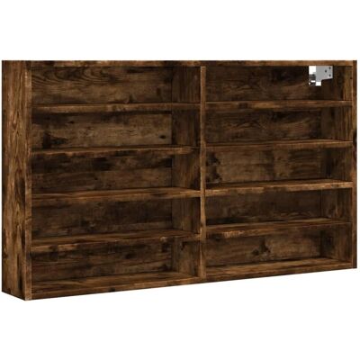 vidaXL Wandmontiertes Schrank Räucher Eiche 100x15x58 cm Engineered Wood - Wandmontierter Schrank vidaXL Wandmontiertes Schrank Räucher Eiche 100x15x58 cm Engineered Wood - Wandmontierter Schrank