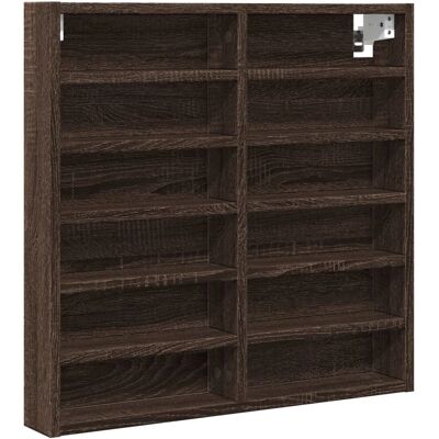 vidaXL Shelve Brown Oak Wall Mounted Cabinet - Shelve vidaXL Shelve Brown Oak Wall Mounted Cabinet - Shelve