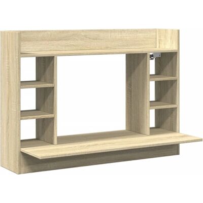 vidaXL 847970 Wandmontierter Schreibtisch Sonoma Eiche - Schreibtisch vidaXL 847970 Wandmontierter Schreibtisch Sonoma Eiche - Schreibtisch