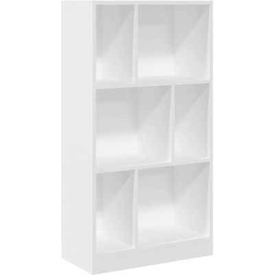 vidaXL 848003 Boekenrek Wit - 57x28.5x107.5 cm - Woonkameropslag vidaXL 848003 Boekenrek Wit - 57x28.5x107.5 cm - Woonkameropslag