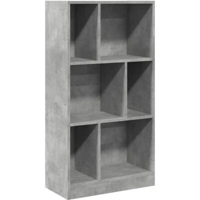 vidaXL Bücherregal 57x28,5x107,5 cm Betonggrau Holzwerkstoff - Regale, Stauraum, Grau vidaXL Bücherregal 57x28,5x107,5 cm Betonggrau Holzwerkstoff - Regale, Stauraum, Grau