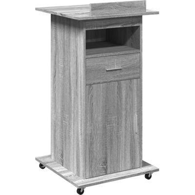 Podium avec roues et tiroir - Bois technique vidaXL - Publicité Podium avec roues et tiroir - Bois technique vidaXL - Publicité
