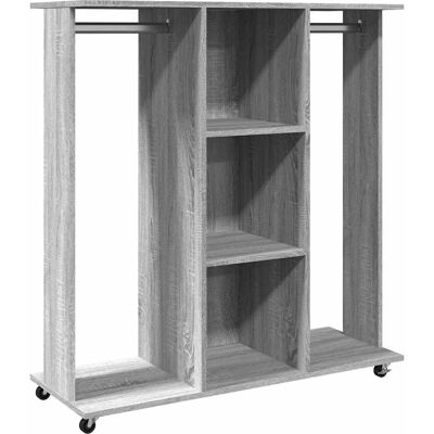 vidaXL Kleiderschrank mit Rollen 102x38x110 cm - Kleiderschrank vidaXL Kleiderschrank mit Rollen 102x38x110 cm - Kleiderschrank