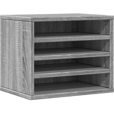 vidaXL Grey Sonoma Desk Organizer - 36x26x29.5 cm - Engineered wood vidaXL Grey Sonoma Desk Organizer - 36x26x29.5 cm - Engineered wood