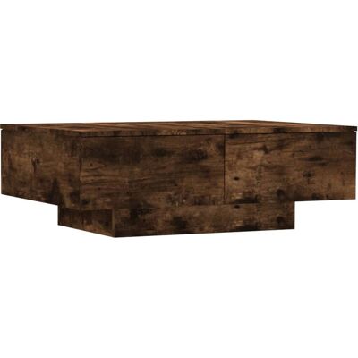 vidaXL Salontafel gerookt eiken 90x90x28 cm - Salontafel vidaXL Salontafel gerookt eiken 90x90x28 cm - Salontafel
